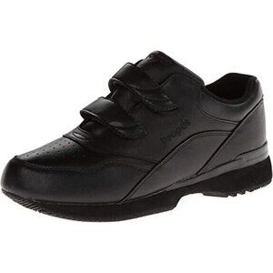 Propet Women's Tour Walker Strap Sneaker Black Leather NEW US 10.5 M